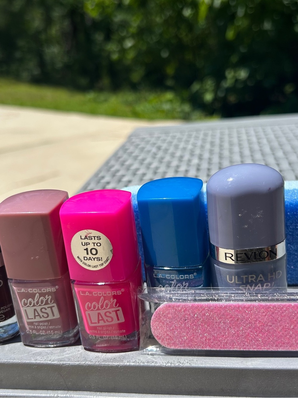 Revlon & L.A. Colors Nail Polish Set in Pink, Blue, Lavender